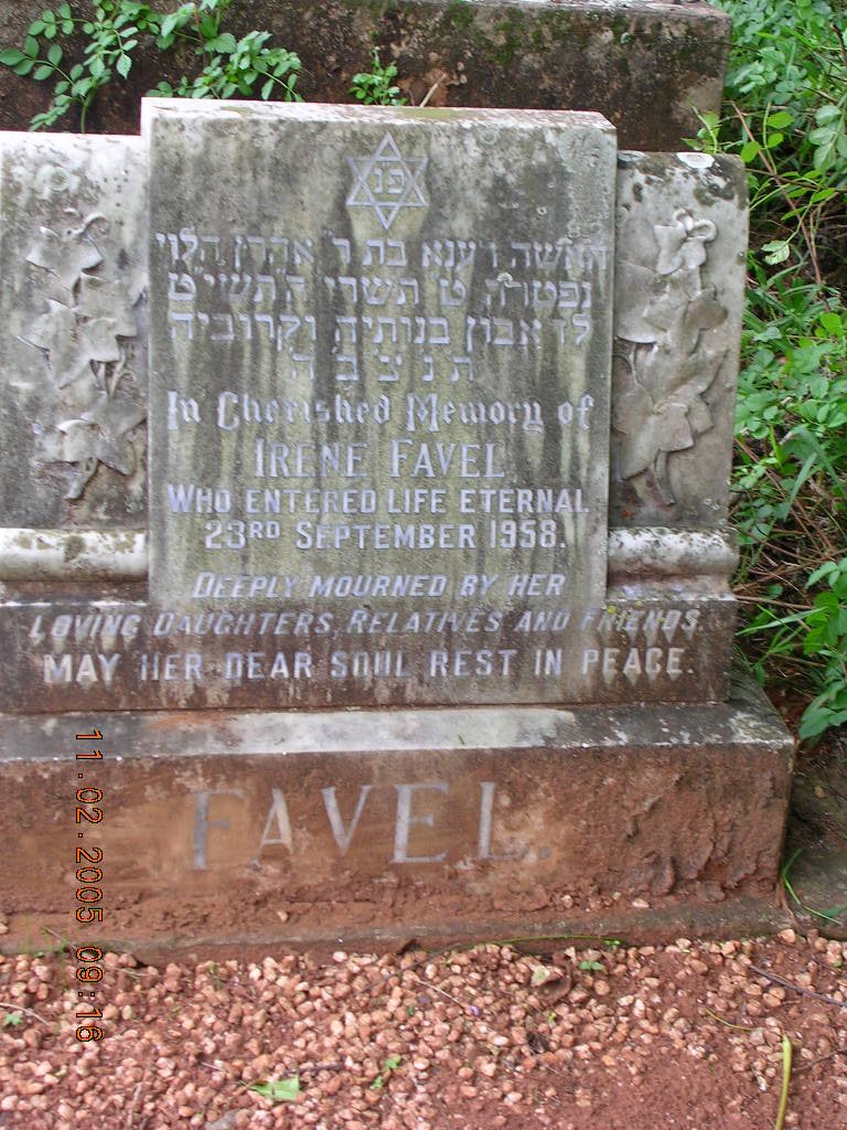 FAVEL Irene -1958