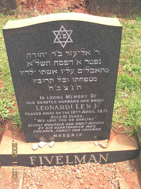 FIVELMAN Leonard -1971