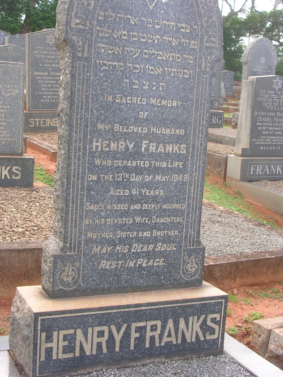 FRANKS Henry -1949