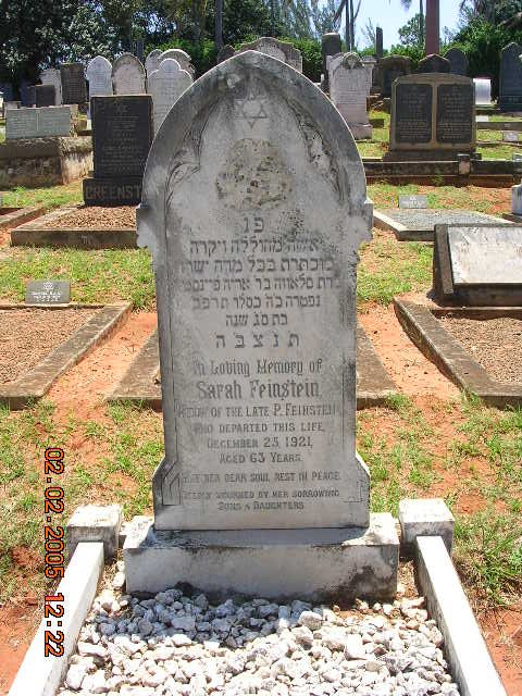 FEINSTEIN Sarah -1921