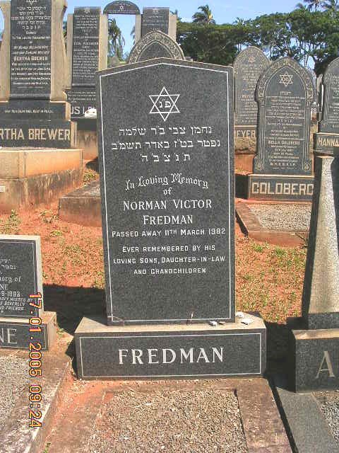 FREDMAN Norman Victor -1982