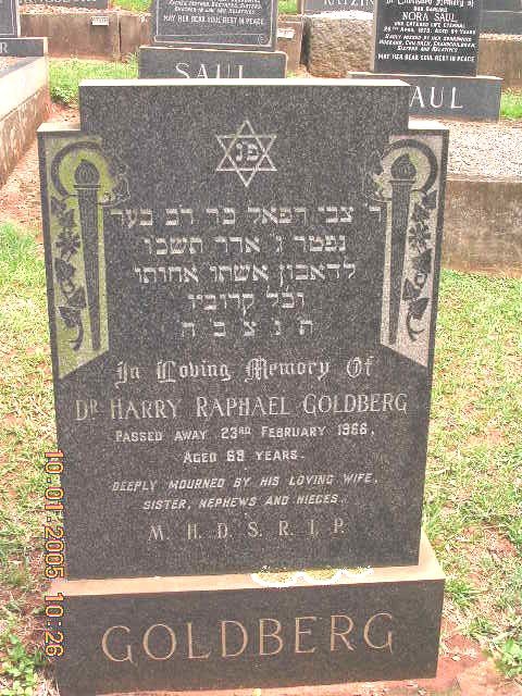 GOLDBERG Harry Raphael -1966