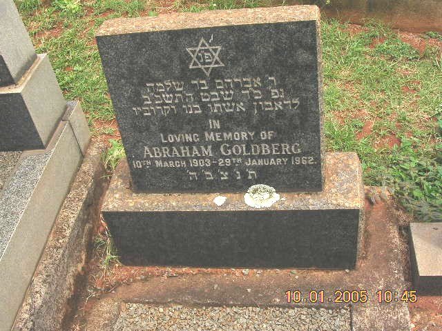 GOLDBERG Abraham 1903-1962