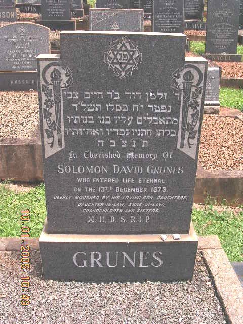 GRUNES Solomon David -1973