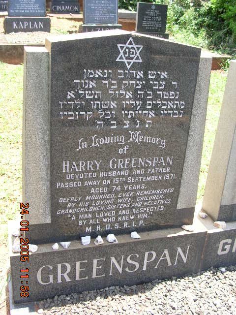 GREENSPAN Harry -1971