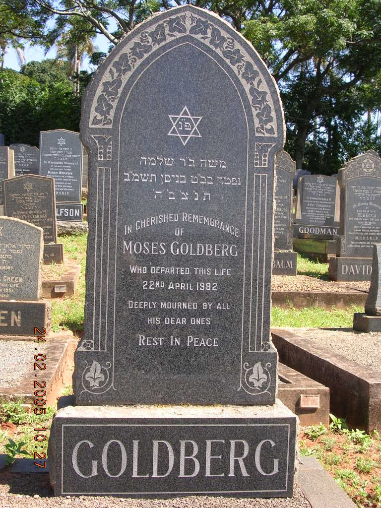 GOLDBERG Moses -1982