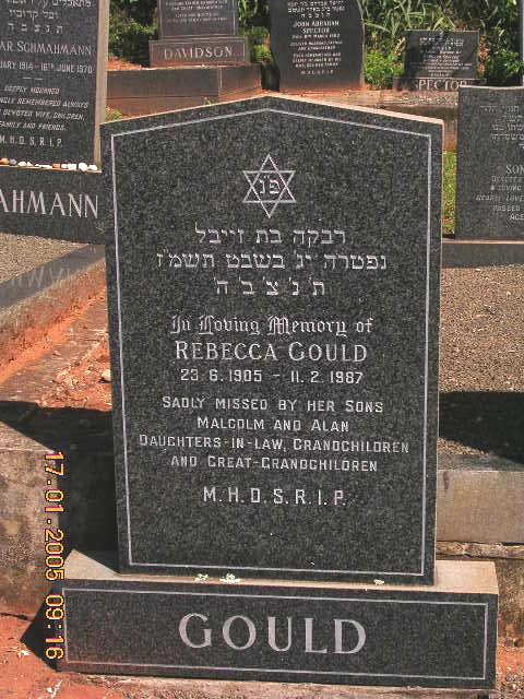 GOULD Rebecca 1905-1987