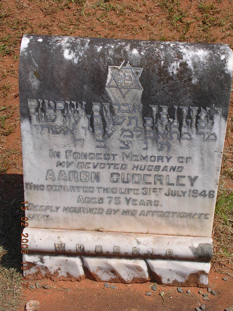 GUDERLEY Aaron -1946