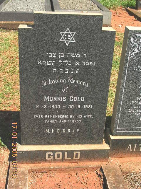 GOLD Morris 1900-1981