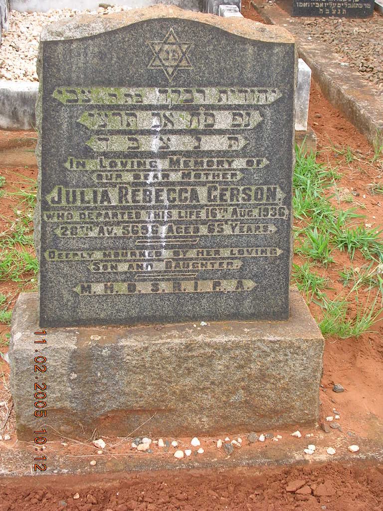 GERSON Julia Rebecca -1936