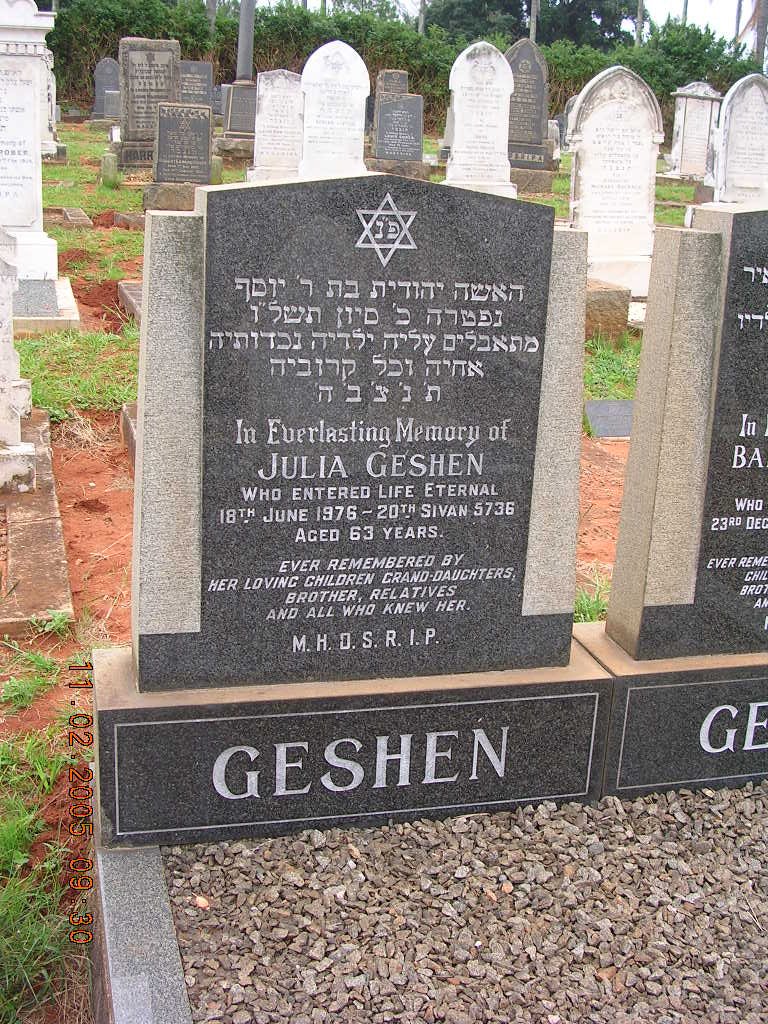 GESHEN Julia -1976