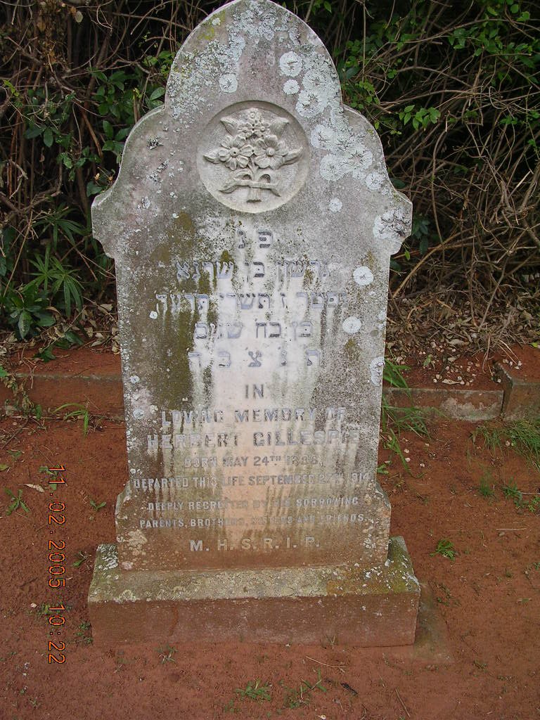 GILLESPIE Herbert 1886-1914