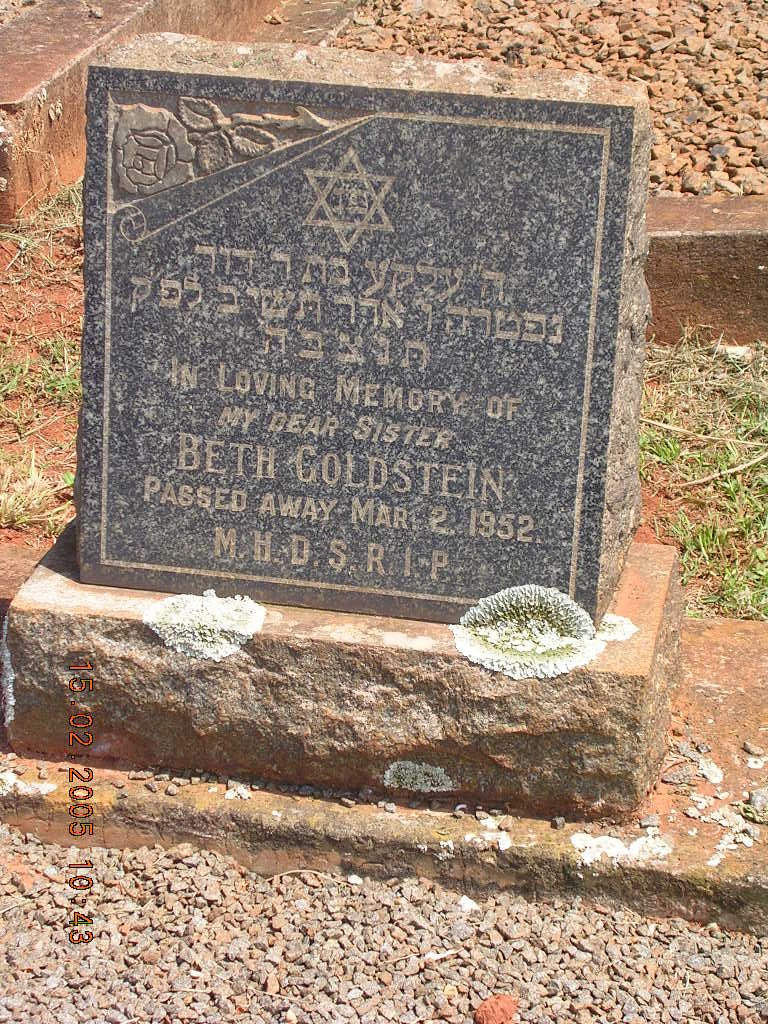 GOLDSTEIN Beth -1952