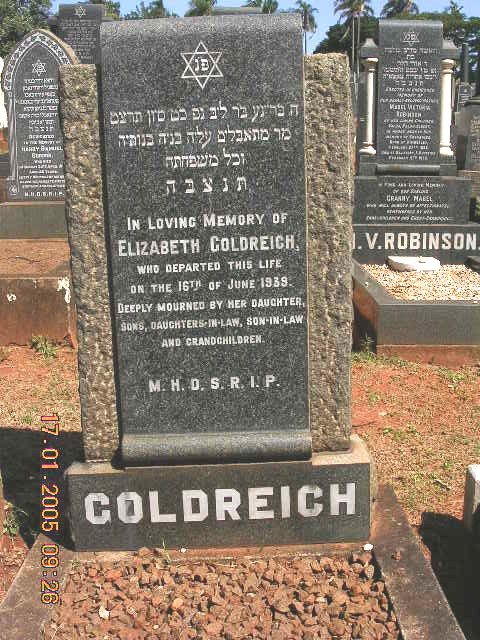 GOLDREICH Elizabeth -1939