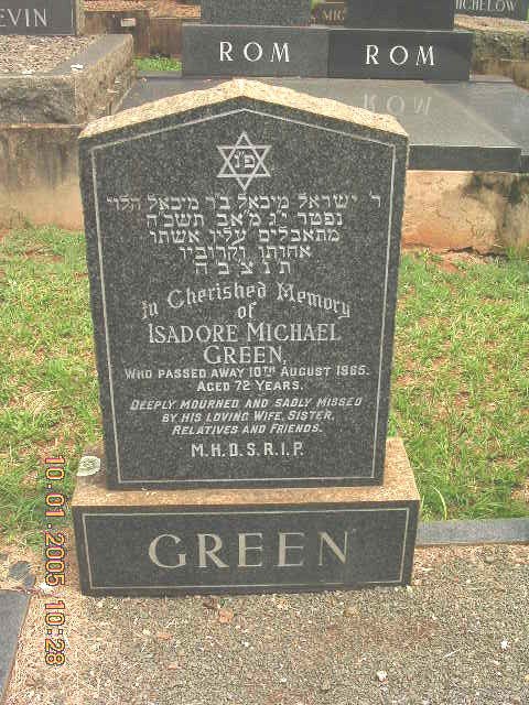 GREEN Isidore Michael -19?5