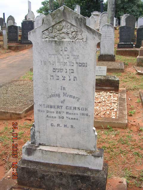 GERSON Herbert -1916