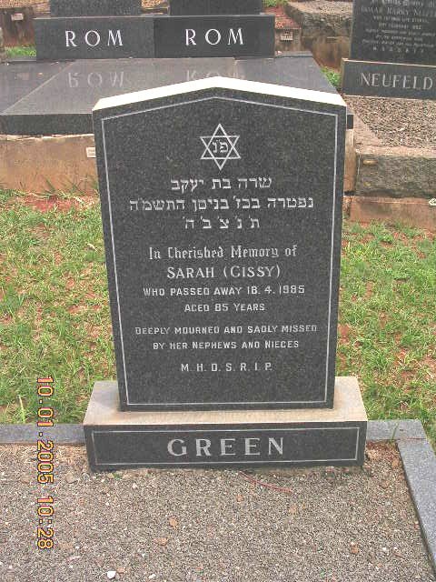 GREEN Sarah -1985
