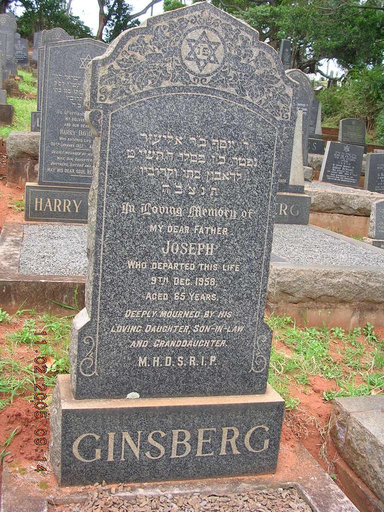 GINSBERG Joseph -1958