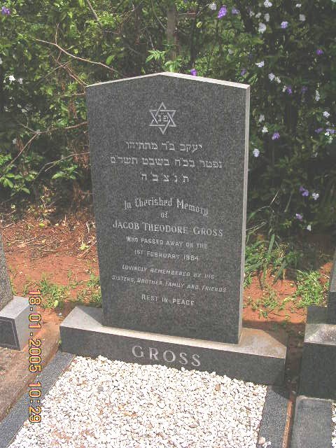 GROSS Jacob Theodore -1984