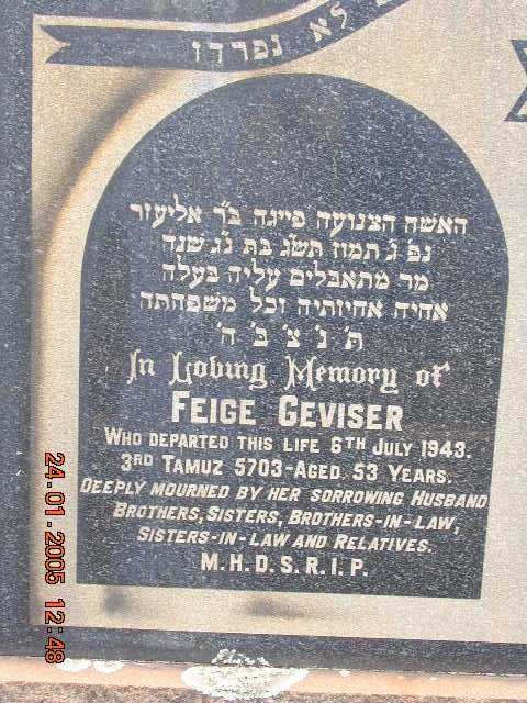 GEVISER Feige -1943