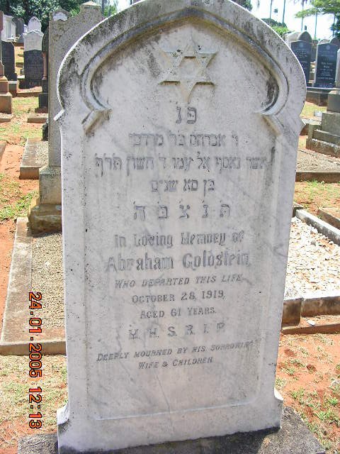 GOLDSTEIN Abraham -1919