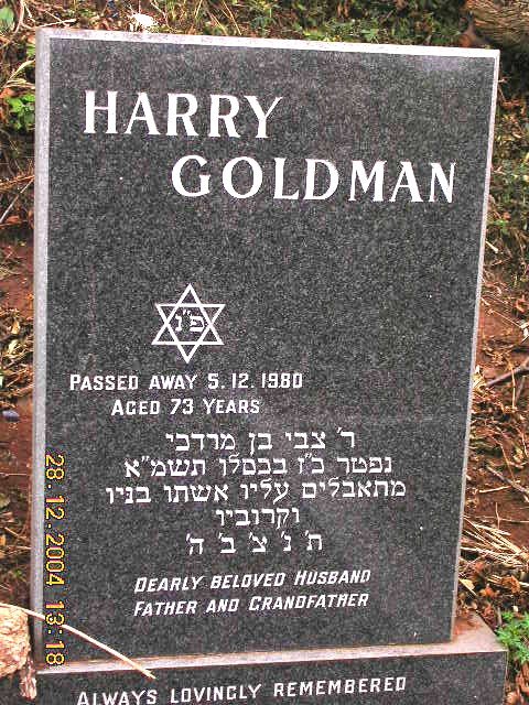 GOLDMAN Harry -1980