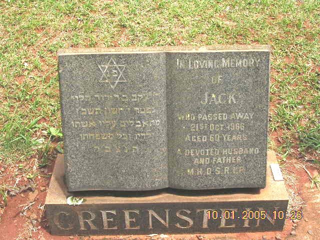 GREENSTEIN Jack -1966