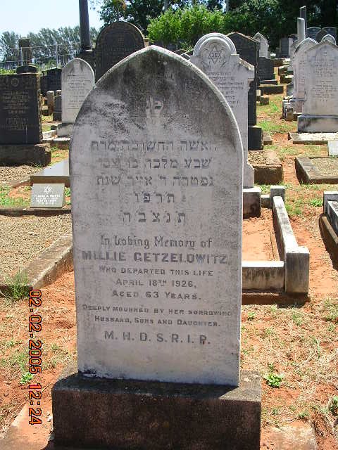 GETZELOWITZ Millie -1926
