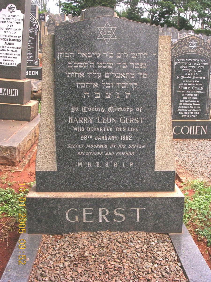 GERST Harry Leon -1962