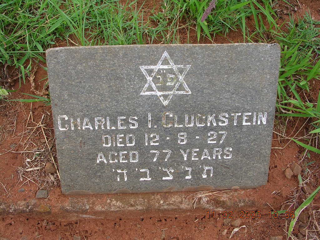 GLUCKSTEIN Charles I. -1927