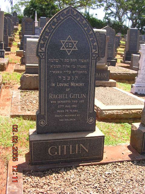 GITLIN Rachel -1961