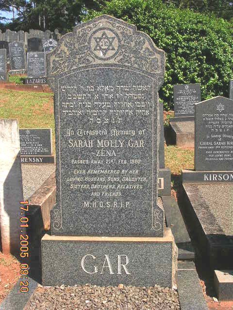 GAR Sarah Molly -1962