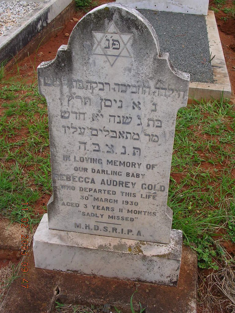 GOLD Rebecca Audrey -1930