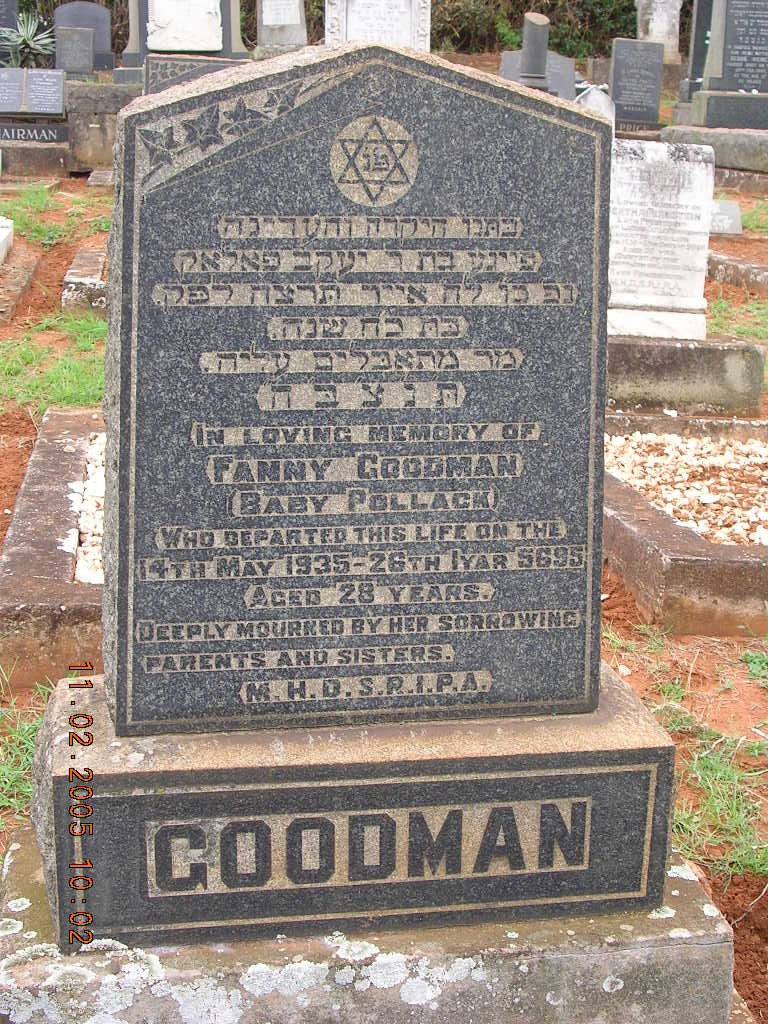 GOODMAN Fanny -1935