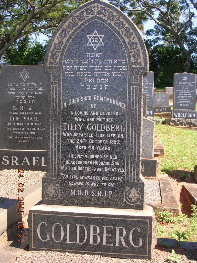 GOLDBERG Tilly -1957