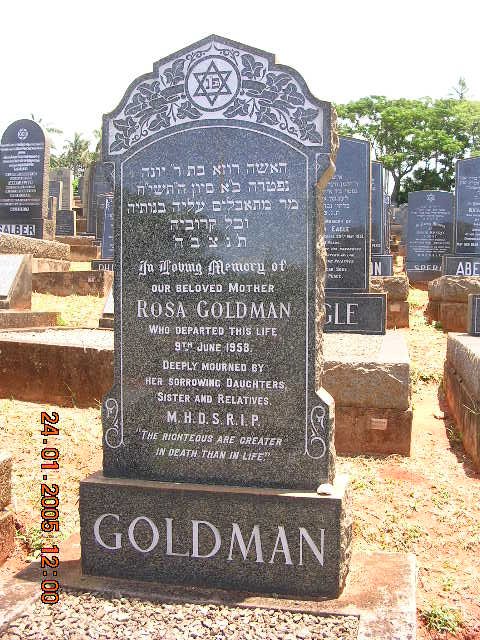 GOLDMAN Rosa -1958