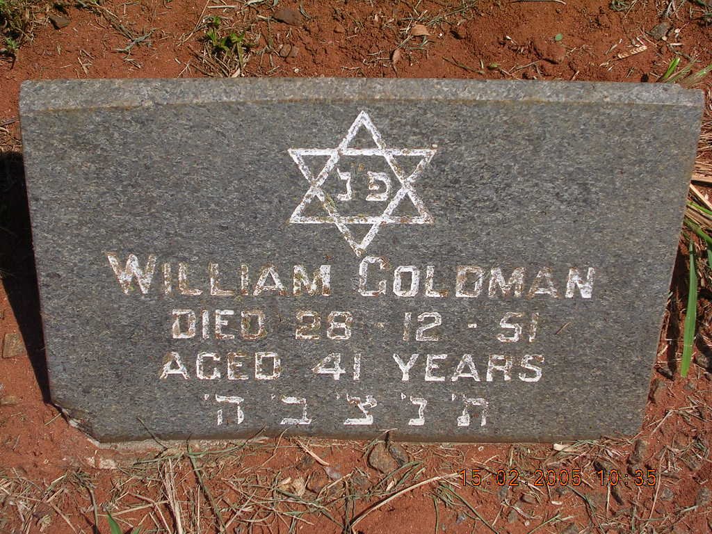 GOLDMAN William -1951