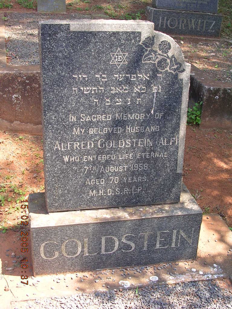 GOLDSTEIN Alfred -1958