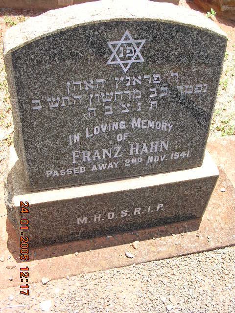 HAHN Franz -1941