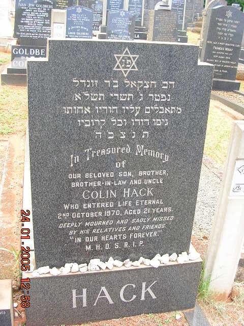 HACK Colin -1970