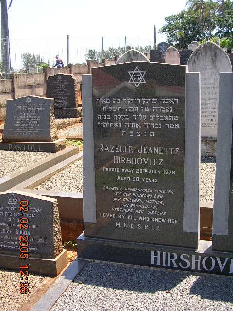 HIRSHOVITZ Razelle Jeanette -1978