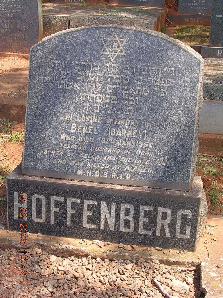 HOFFENBERG Berel -1952