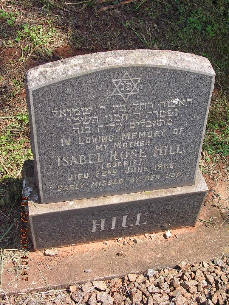 HILL Isabel Rose -1966