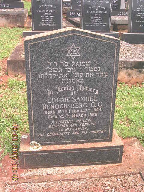 HENOCHSBERG Edgar Samuel 1894-1966