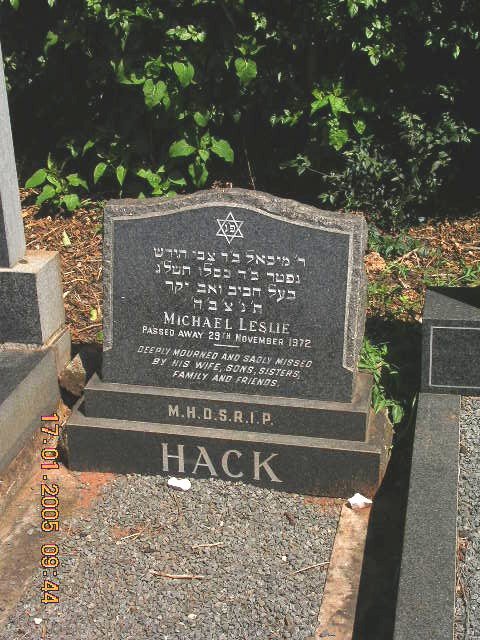 HACK Michael Leslie -1972