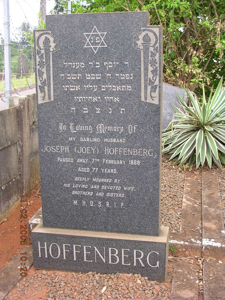 HOFFENBERG Joseph -1968