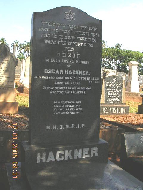 HACKNER Oscar -1946