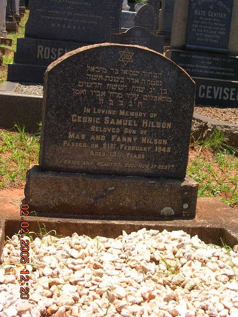 HILSON Cedric Samuel -1945