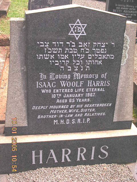 HARRIS Isaac Woolf -1967