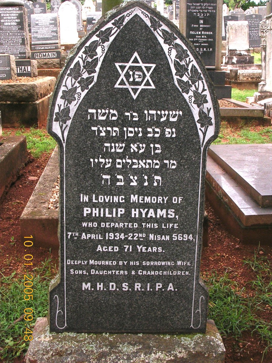 HYAMS Philip -1934